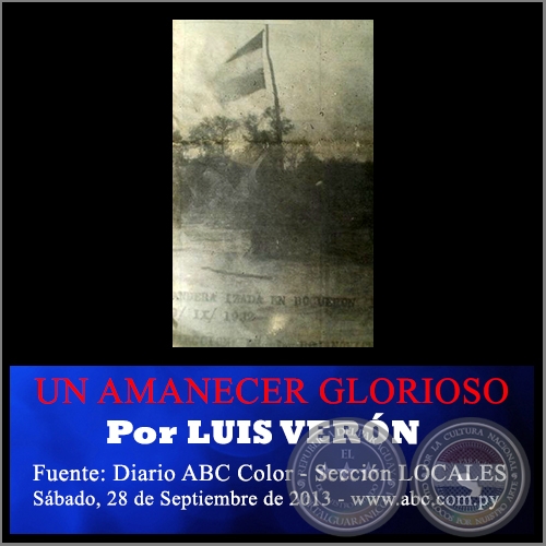 UN AMANECER GLORIOSO - Por LUIS VERÓN - Sábado, 28 de Septiembre de 2013